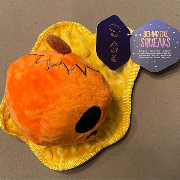 BarkBox “Smashing Pumpkin” 2 in 1 Dog and Puppy Toy NWT - Picture 4 of 6
